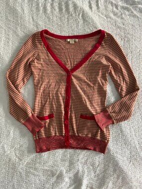 Y2k XXI Forever 21 Striped Cardigan